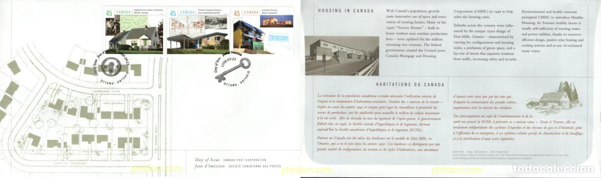 Sellos: 717070 MNH CANADA 1998 CASAS DEL CANADA - Foto 1
