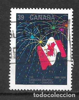 Sellos: Bandera de Canad&aacute;. sello a&ntilde;o 1990 - Foto 1
