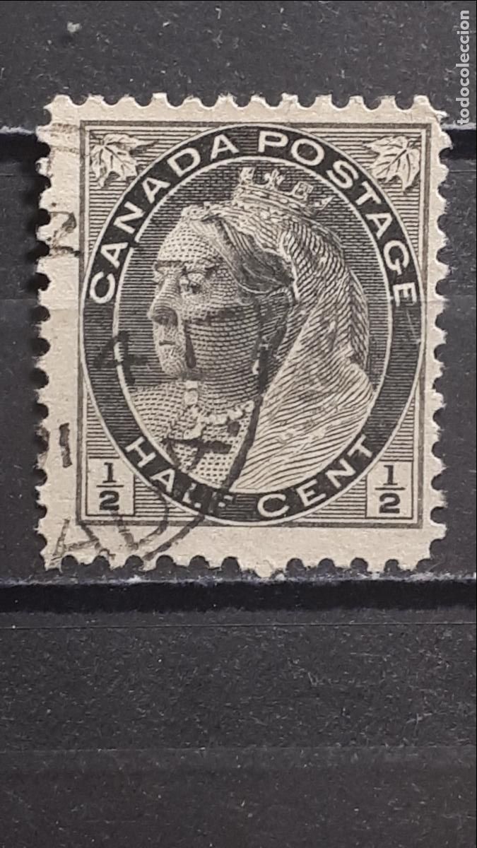 Sellos: CANAD&Aacute;. A&Ntilde;O 1898. &deg;. YVERT 62 - Foto 1