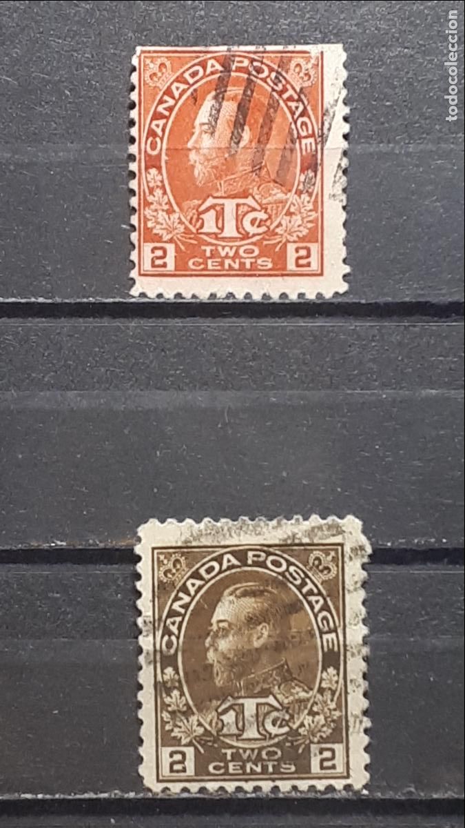 Sellos: CANAD&Aacute;. A&Ntilde;O 1915. &deg;. YVERT 105/6 - Foto 1