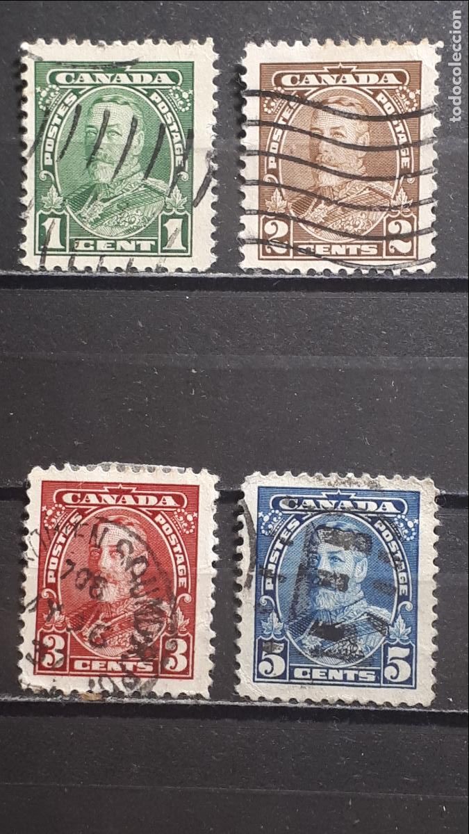 Sellos: CANAD&Aacute;. A&Ntilde;O 1935. &deg;. YVERT 179/81 - Foto 1