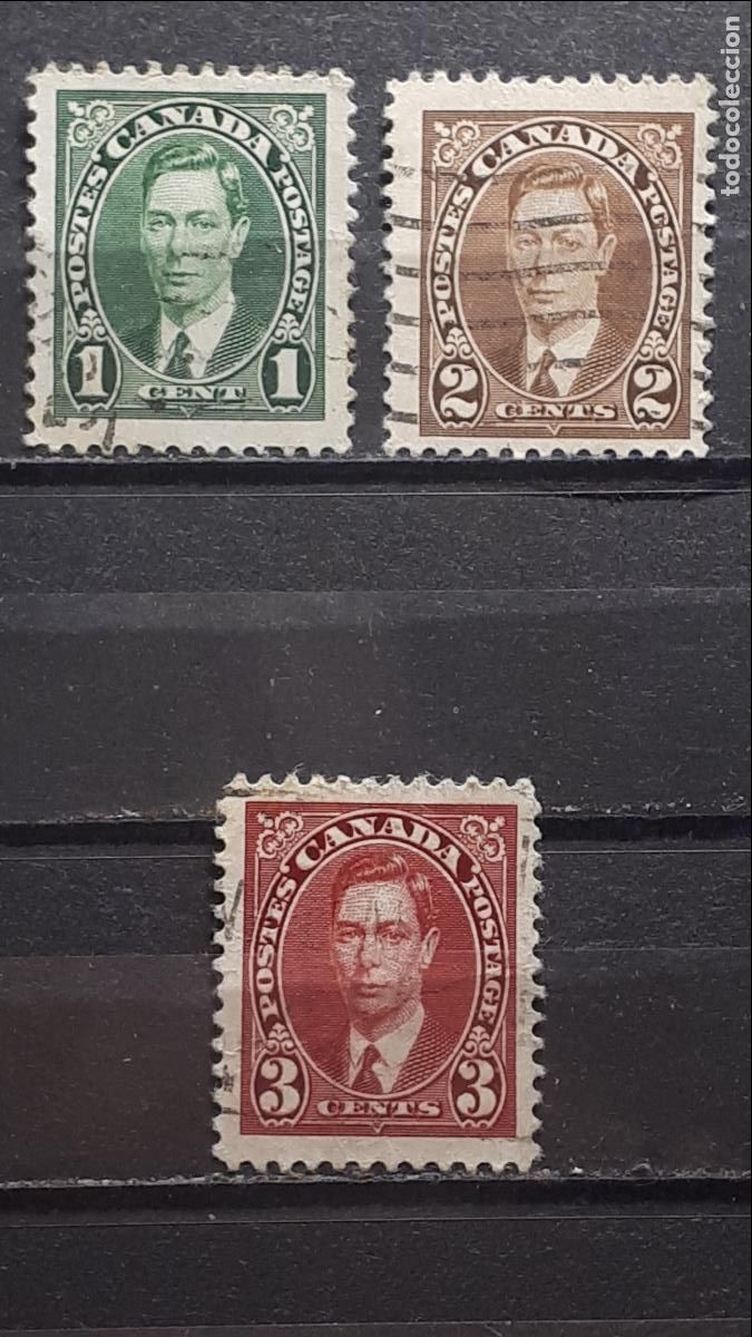 Sellos: CANAD&Aacute;. A&Ntilde;O 1937. &deg;. YVERT 190/2 - Foto 1