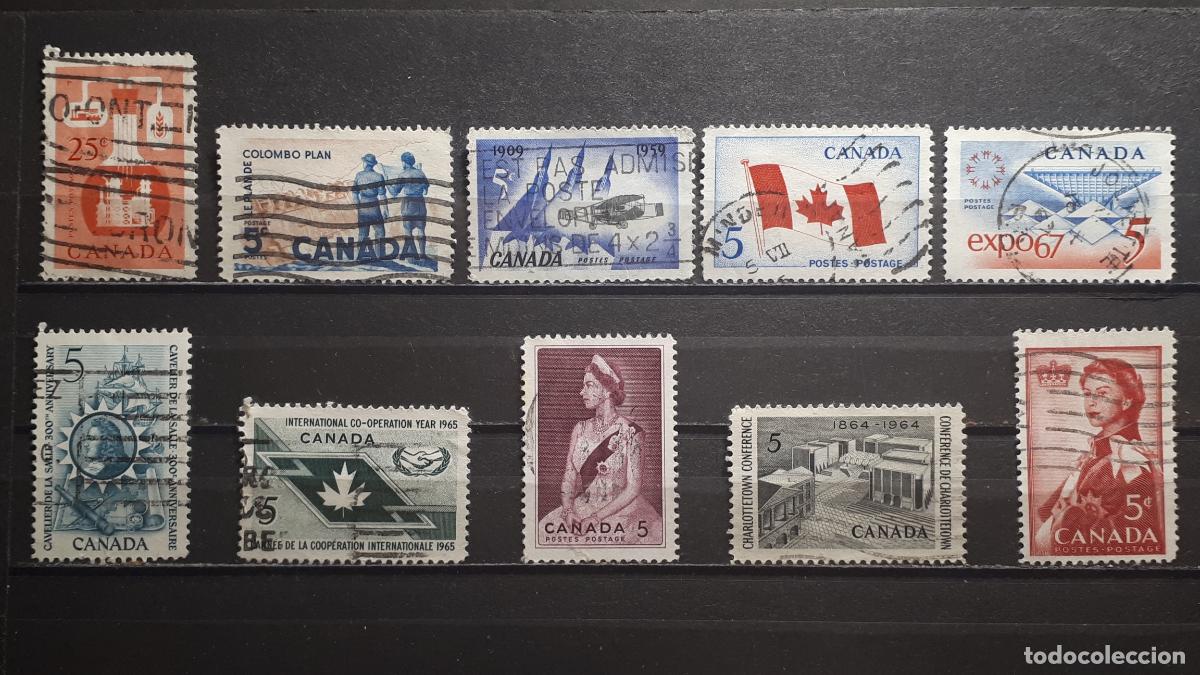 Sellos: CANAD&Aacute;. Lote de sellos a catalogar &deg;. - Foto 1