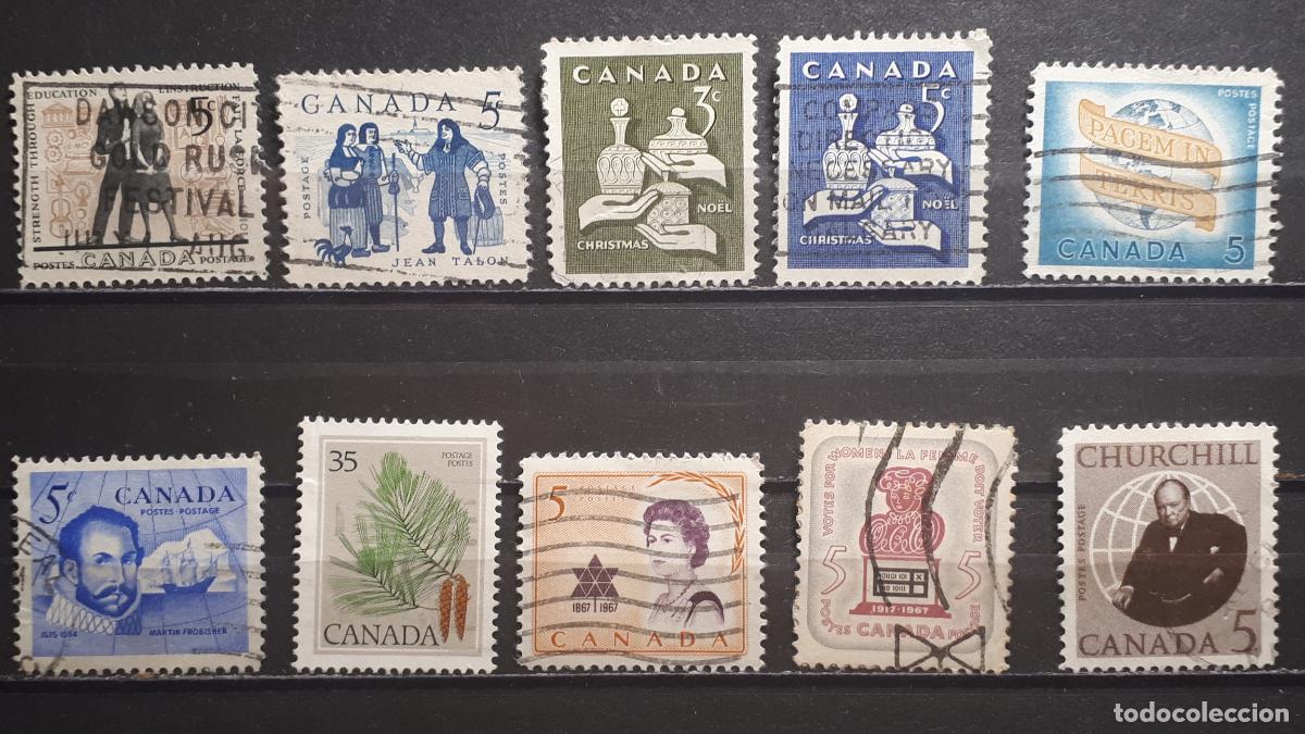 Sellos: CANAD&Aacute;. Lote de sellos a catalogar &deg;. - Foto 1