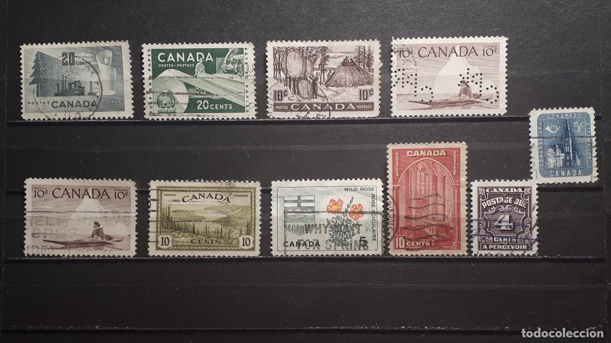Sellos: CANAD&Aacute;. Lote de sellos a catalogar &deg;. - Foto 1