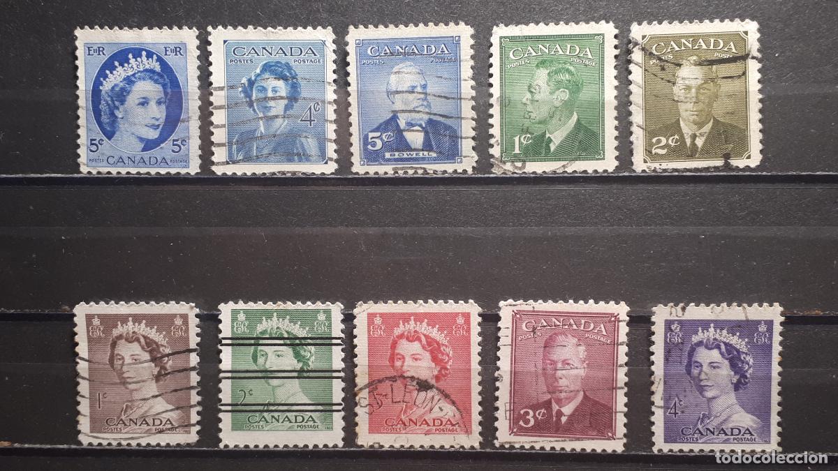 Sellos: CANAD&Aacute;. Lote de sellos a catalogar &deg;. - Foto 1