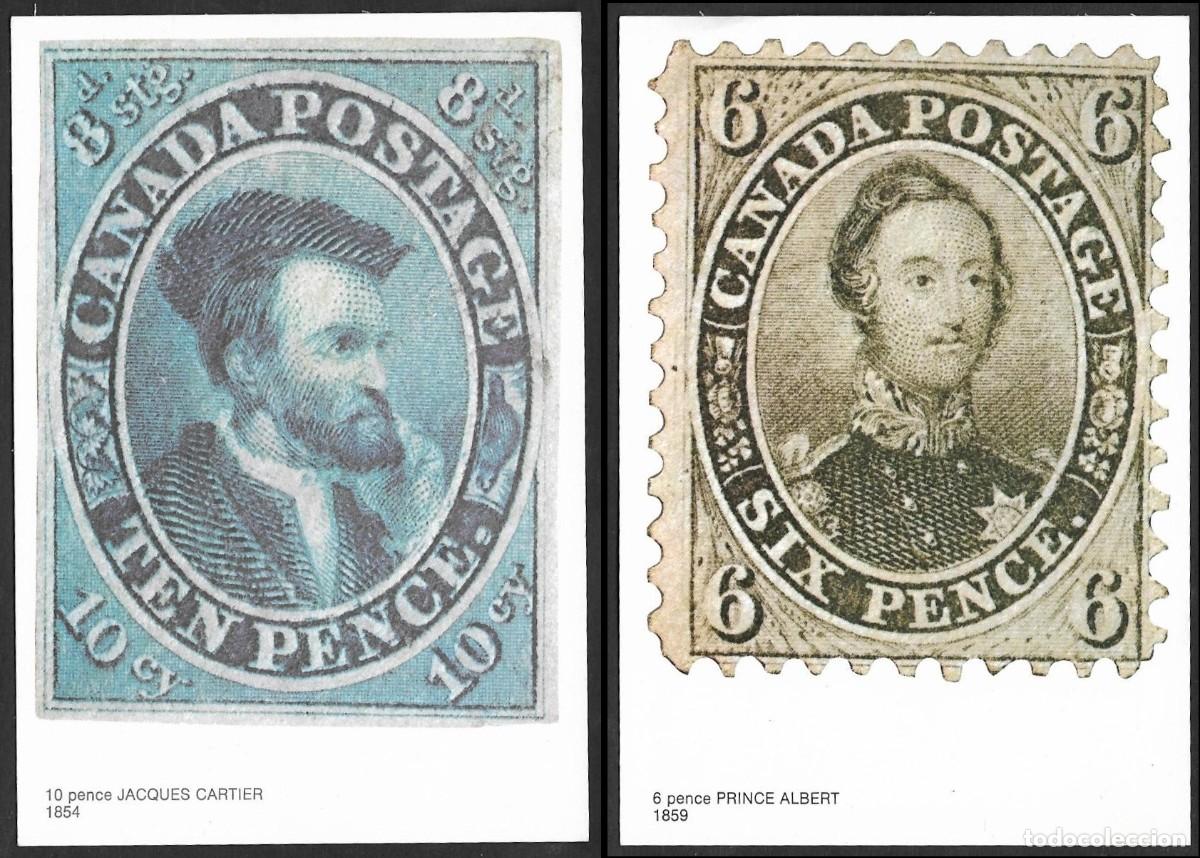 Sellos: 1974. Canada. Princes. 2 Mint postcards, XF - Foto 1