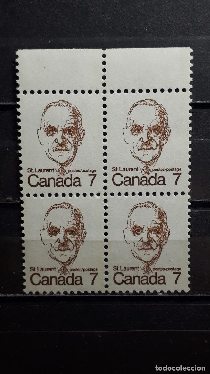 Sellos: CANAD&Aacute; .* *. A&Ntilde;O 1974. YVERT 525 BLOQUE DE 4 - Foto 1
