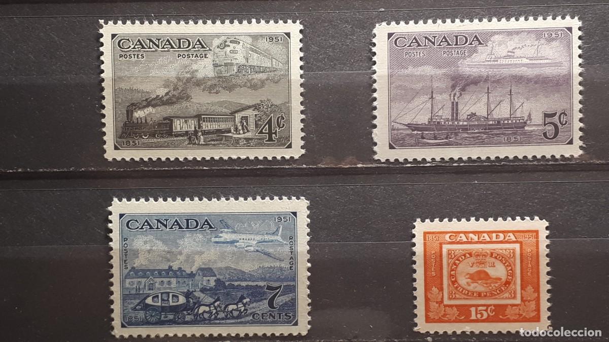 Sellos: CANAD&Aacute;. A&Ntilde;O 1951. **. YVERT 246/9 - Foto 1
