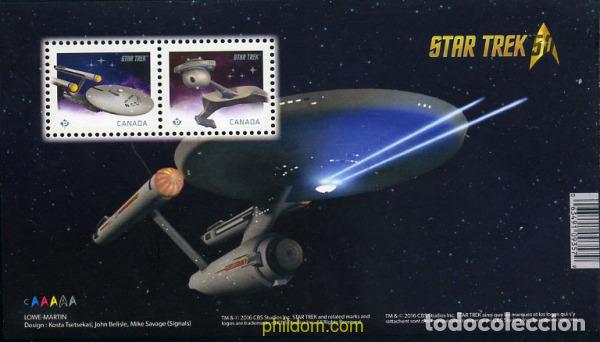 Sellos: 360902 MNH CANADA 2016 STAR TREK - Foto 1