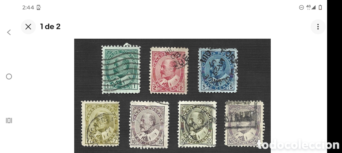 Sellos: Canada SC89-95 Eduardo VII completa - Foto 1
