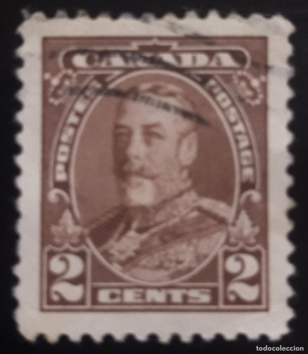 Sellos: CANAD&Aacute; 1935 Jorge V. USADO. - Foto 1