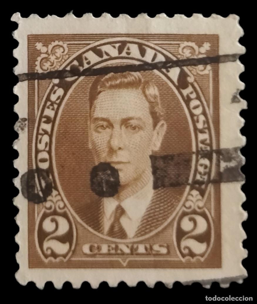 Sellos: CANAD&Aacute; 1937 Jorge V. USADO. - Foto 1