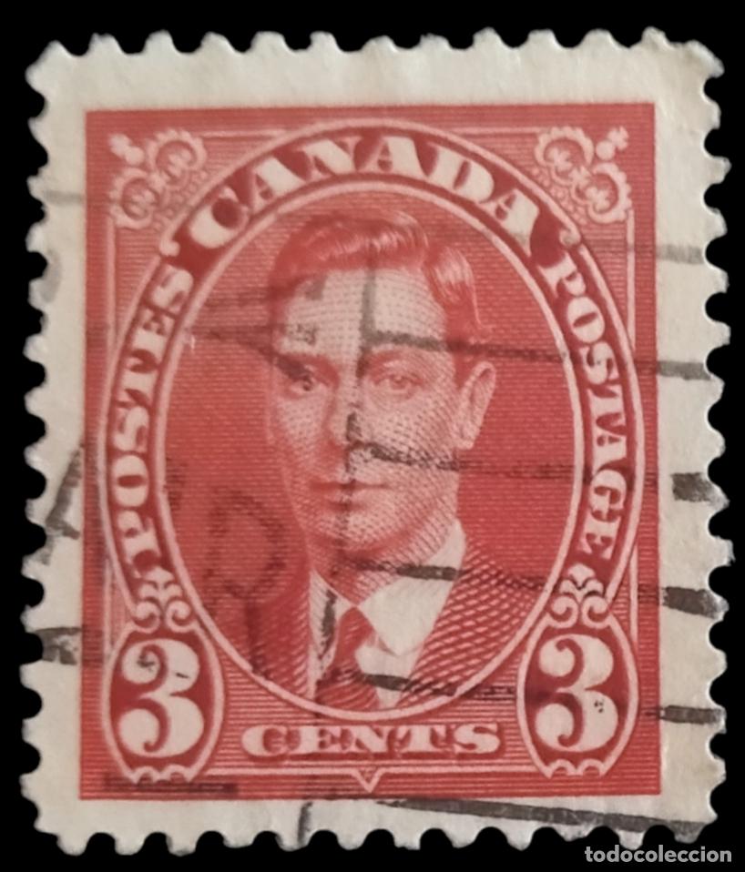 Sellos: CANAD&Aacute; 1937 Jorge V. USADO. - Foto 1