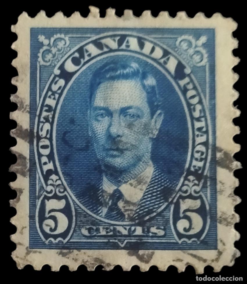 Sellos: CANAD&Aacute; 1937 Jorge V. USADO. - Foto 1