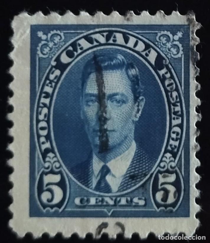 Sellos: CANAD&Aacute; 1937 Jorge V. USADO. - Foto 1