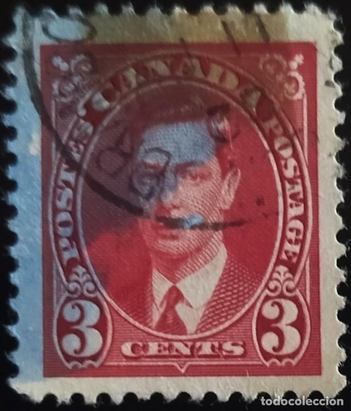 Sellos: CANAD&Aacute; 1937 Jorge V. USADO. - Foto 1