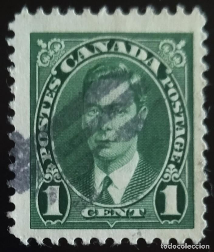 Sellos: CANAD&Aacute; 1937 Jorge V. USADO. - Foto 1