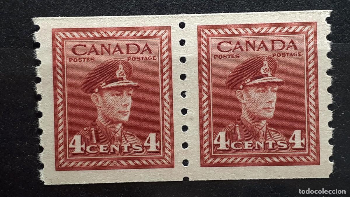 Sellos: CANAD&Aacute;. A&Ntilde;O 1943-48 *. Yvert 207a y 209a. - Foto 1