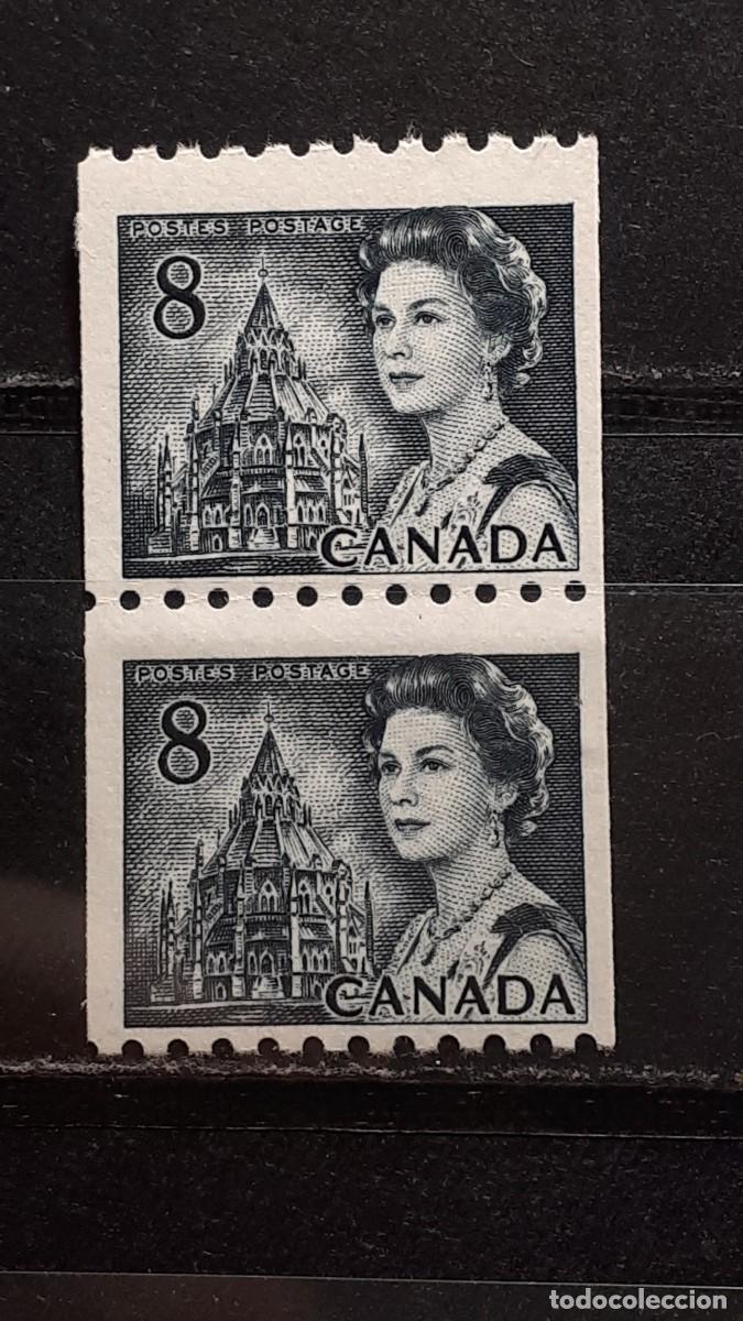 Sellos: CANAD&Aacute; . A&ntilde;o 1971-2.**. Yvert 470 Pareja - Foto 1