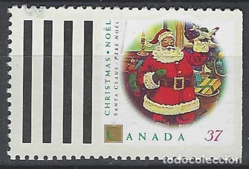 Sellos: CANAD&Aacute; 1992 - NAVIDAD - USADO, SIN DENTAR A LA DERECHA - Foto 1