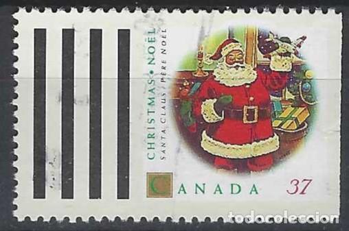 Sellos: CANAD&Aacute; 1992 - NAVIDAD - USADO, SIN DENTAR A LA DERECHA - Foto 1