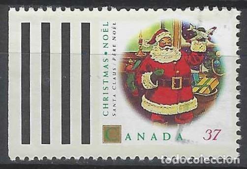Sellos: CANAD&Aacute; 1992 - NAVIDAD - USADO, SIN DENTAR A LA IZQUIERDA - Foto 1