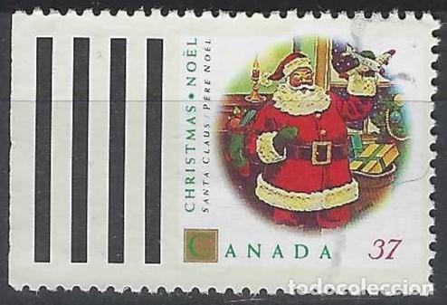 Sellos: CANAD&Aacute; 1992 - NAVIDAD - USADO, SIN DENTAR A LA IZQUIERDA - Foto 1