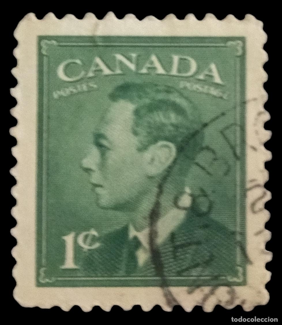 Sellos: CANAD&Aacute; 1949 -1951 Jorge VI. &rdquo;POSTES POSTAGE&rdquo; USADO. - Foto 1