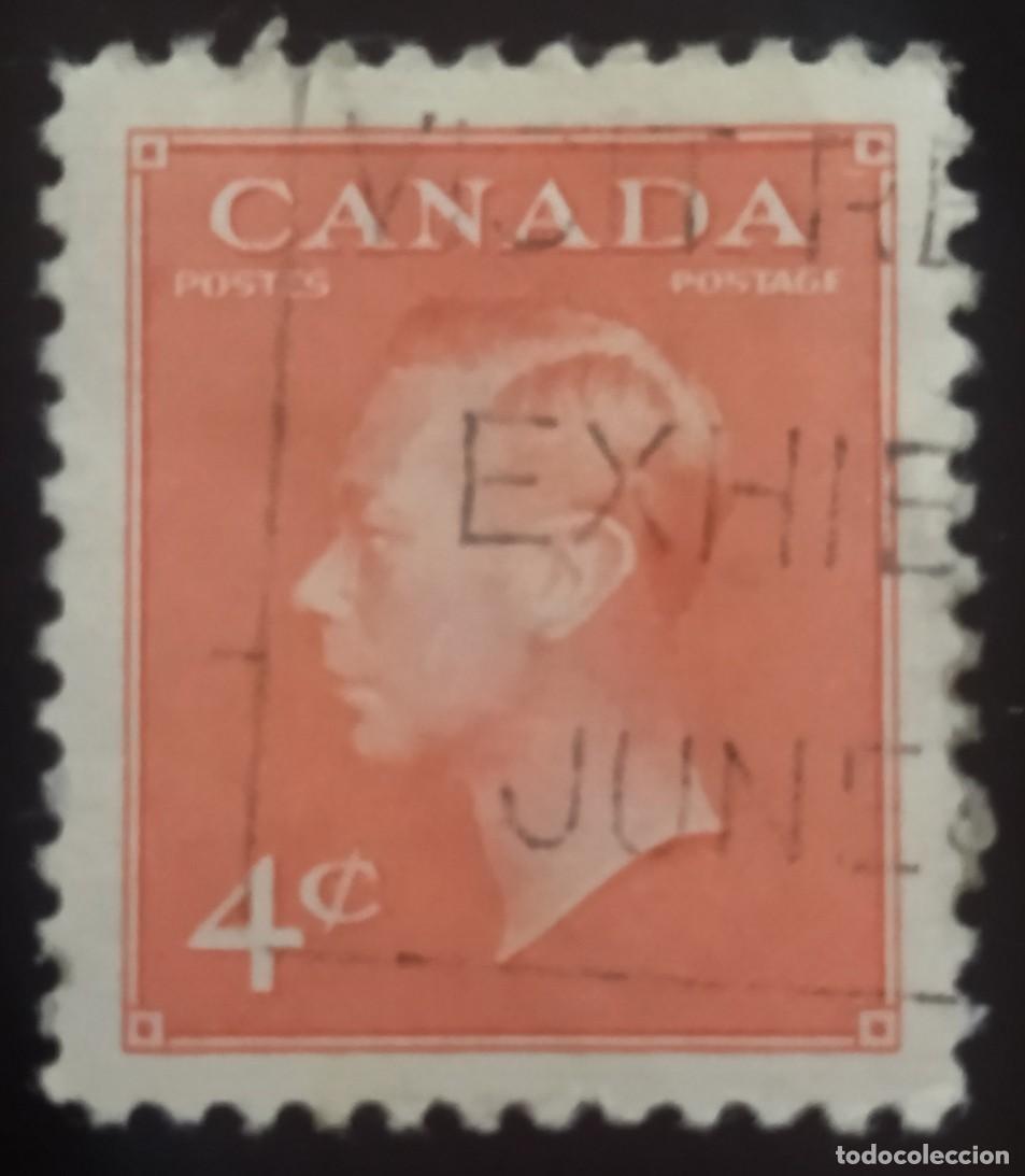 Sellos: CANAD&Aacute; 1949 -1951 Jorge VI. &rdquo;POSTES POSTAGE&rdquo; USADO. - Foto 1