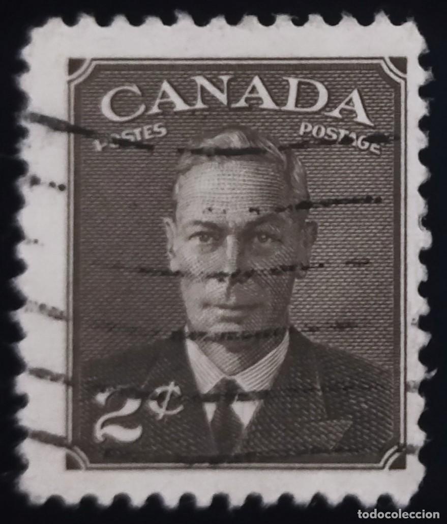 Sellos: CANAD&Aacute; 1949 -1951 Jorge VI. &rdquo;POSTES POSTAGE&rdquo; USADO. - Foto 1