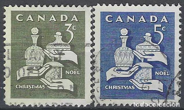 Sellos: CANAD&Aacute; 1965 - NAVIDAD, S.COMPLETA - USADOS - Foto 1