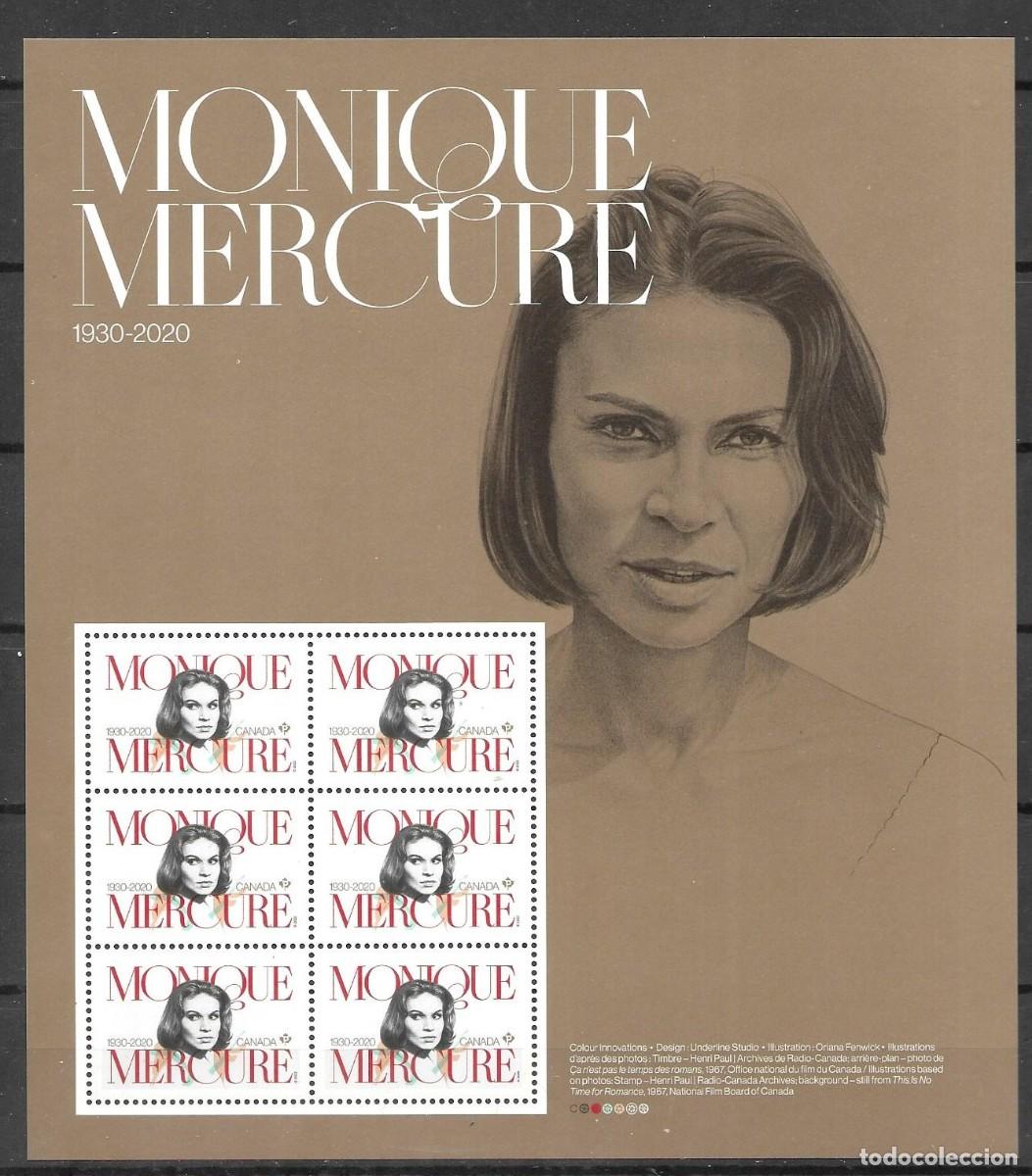 Stamps: MP** DE CANADA 2022, MONIQUE MERCURE, YT 3866