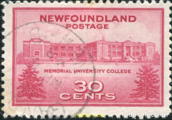 Sellos: 785068 USED CANADA. Terranova 1943 EDIFICIOS - Foto 1