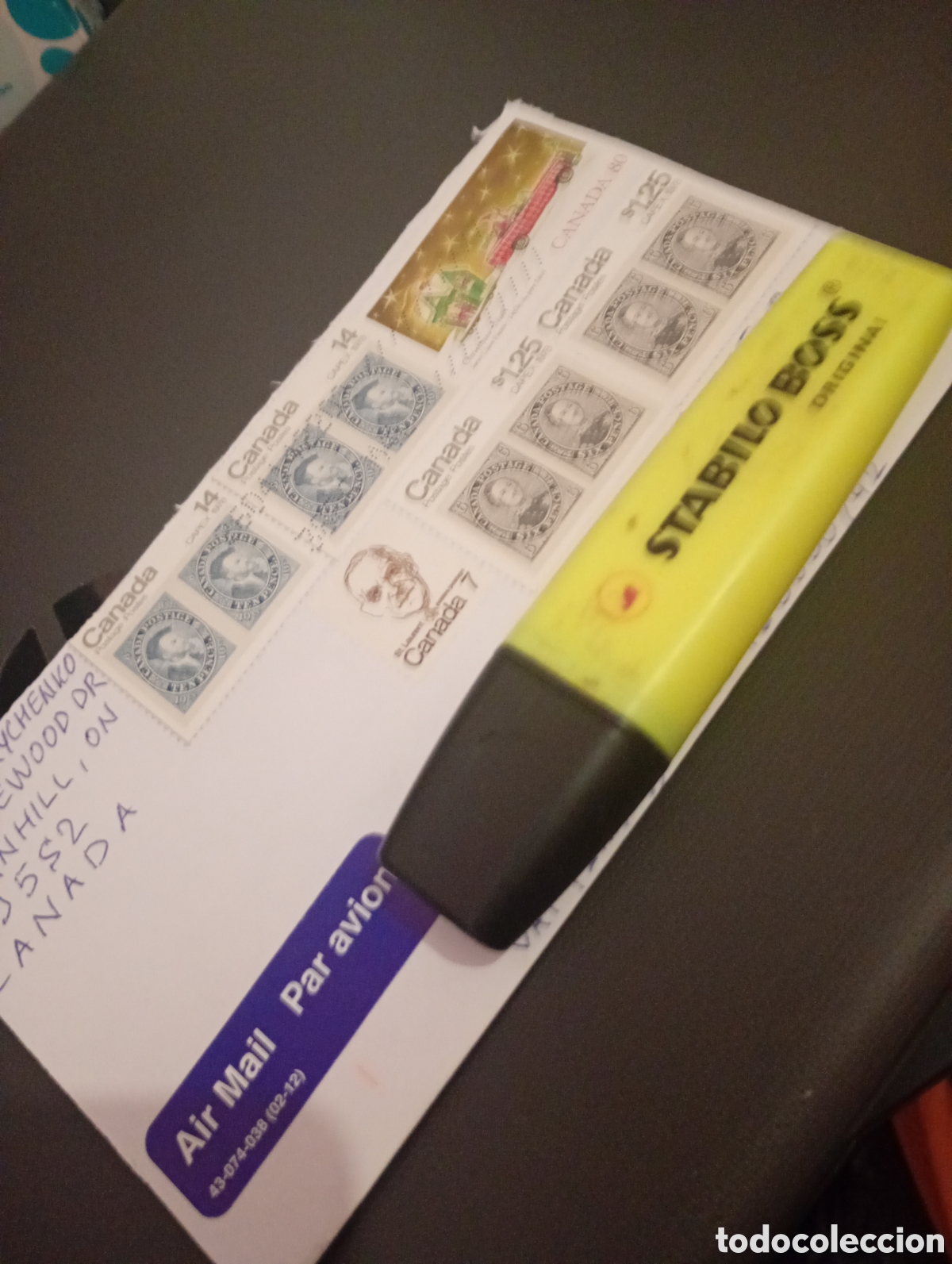 Sellos: Sobre franqueado Canad&aacute;