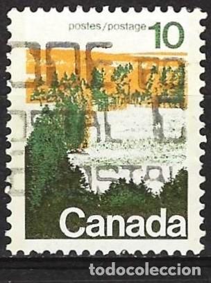 Sellos: Canada 1972 - Mi 506 AyI - YT 471a - Bosque ( a = 2 cintas de f&oacute;sforo )