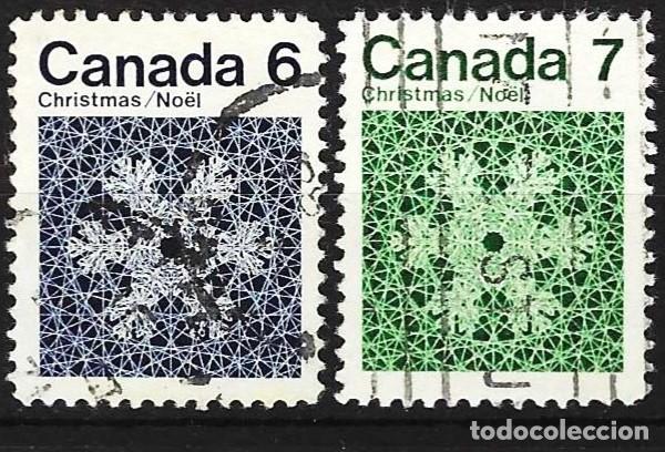 Sellos: Canada 1971 - Mi 488 y 489 - YT 465 y 466 - Navidad
