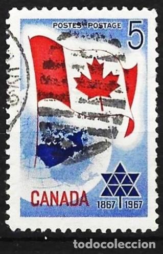 Sellos: Canada 1967 - Mi 397x - YT 377 - Centenario de la Confederaci&oacute;n