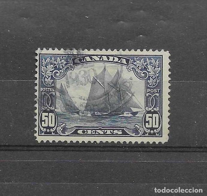 Sellos: Sello usado de Canad&aacute; de 1928. Tema barcos