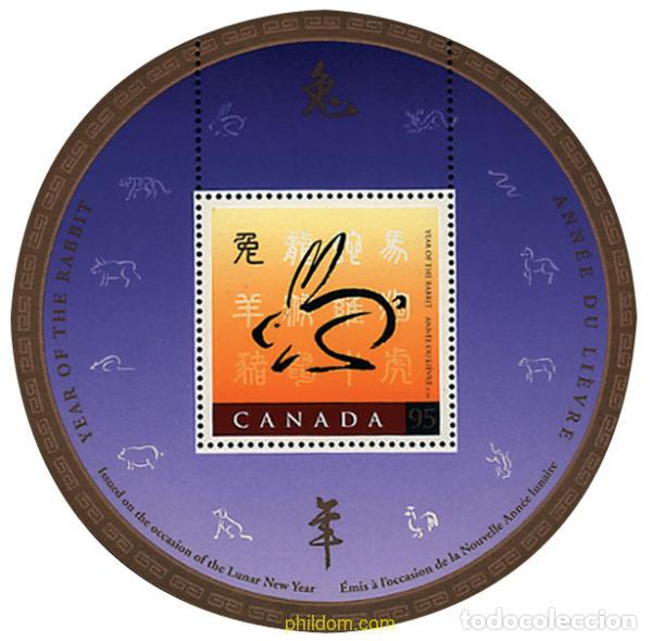 Sellos: 50989 MNH CANADA 1999 A&Ntilde;O LUNAR CHINO - A&Ntilde;O DEL CONEJO