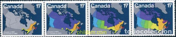 Sellos: 172949 MNH CANADA 1981 FIESTA NACIONAL. EVOLUCION DE CANADA DESPUES DE LA CONFEDERACION