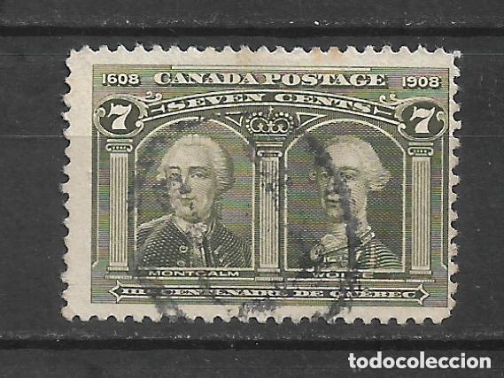 Sellos: Canad&aacute; 1908 sello usado 100&euro; - 18/4