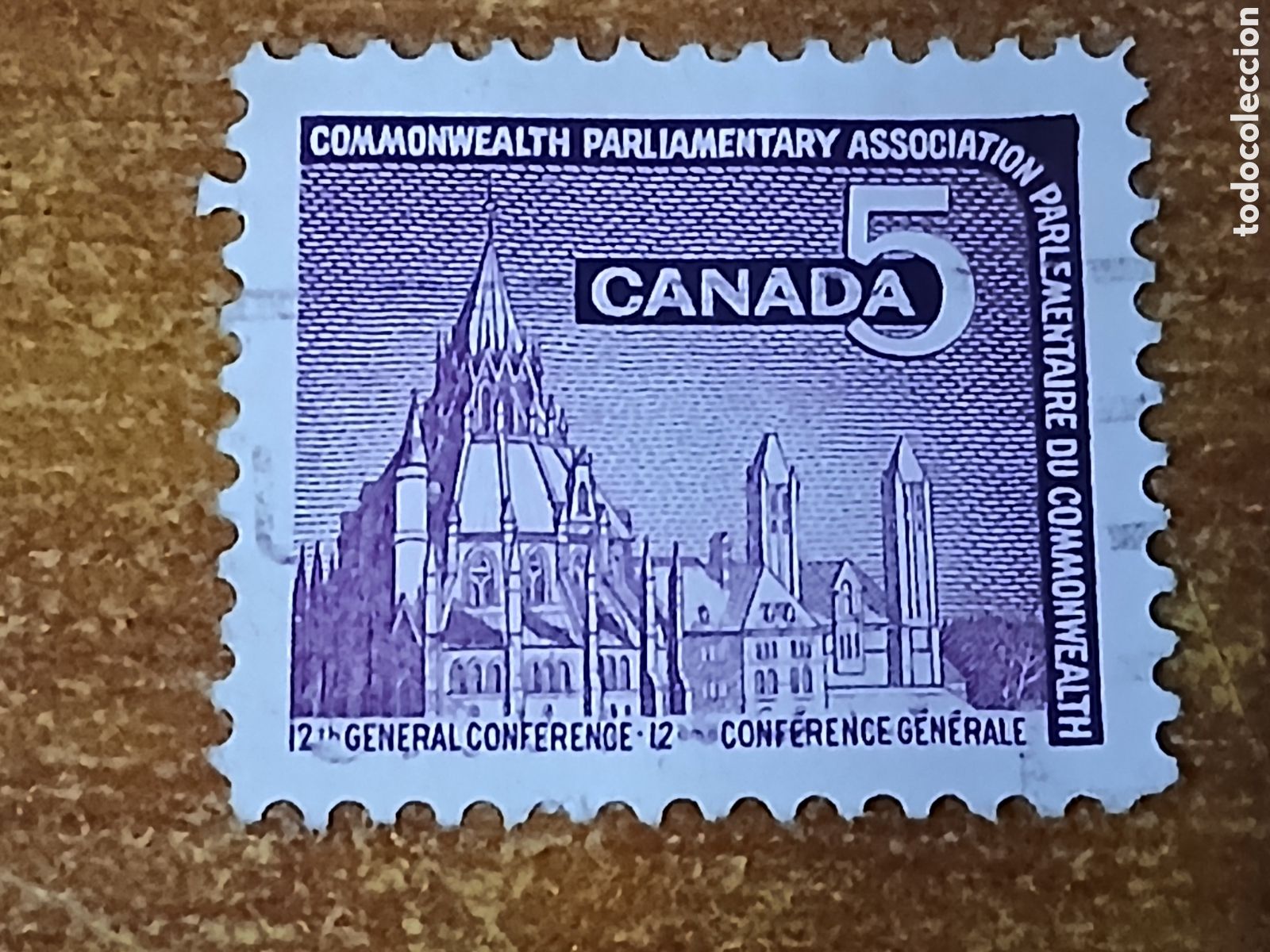 Sellos: Sello Canad&aacute; 1.966 Biblioteca del Parlamento