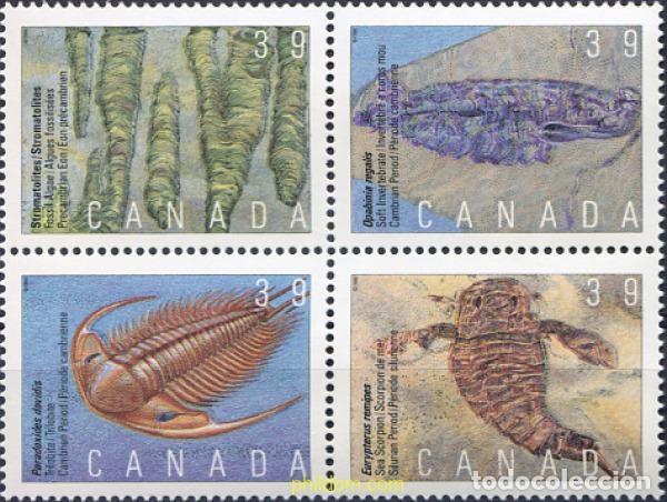 Sellos: 100600 MNH CANADA 1990 VIDA PREHISTORICA DEL CANADA