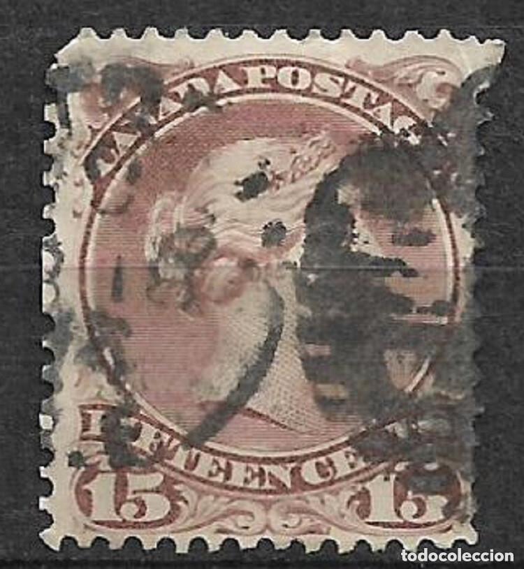 Sellos: Canad&aacute; 1868 scott 29 usado 55&euro; - 21/33