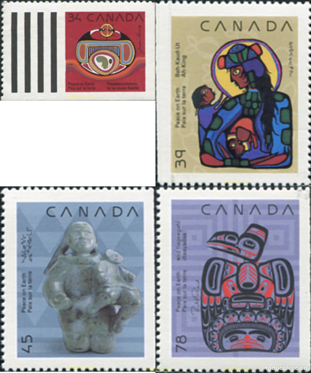 Sellos: 671024 MNH CANADA 1990 NAVIDAD - Foto 1