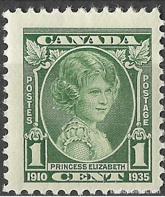 Sellos: CANADA/1935/MH/SC#211/ 25&ordm; ANIV ASCENSION AL TRONO DE REY JORGE VI /1c PRINCESS ELIZABETH