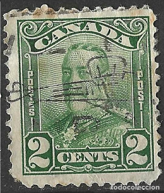 Sellos: CANADA/1928-9/USED/SC#150/ REY JORGE V / KGV / 2c VERDE