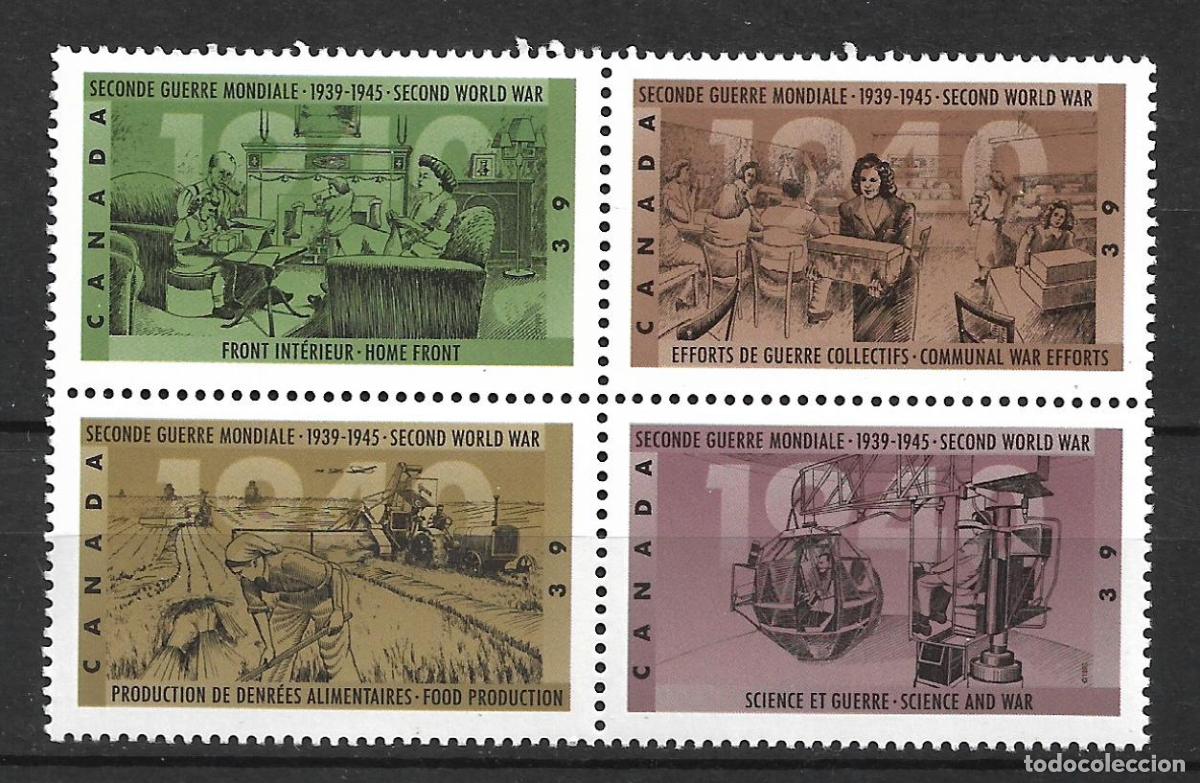 Sellos: canada 1990 scott 1298-1301 ** mnh 3.60&euro; - 33/46