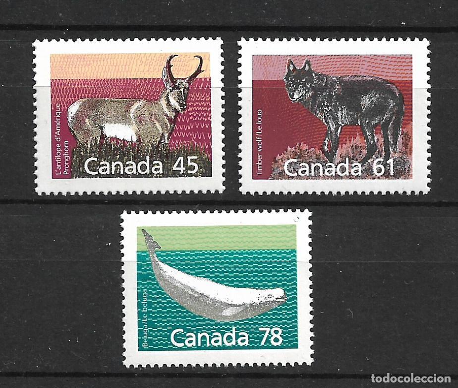 Sellos: canada 1990 scott 1172+1175+1179 ** mnh fauna 4.50&euro; - 33/46